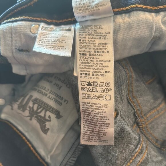 Levi's 511 Blue Slim Jeans - size 32/36 - Picture 10 of 11